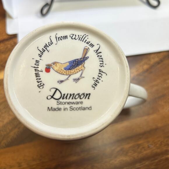 Dunoon Scotland Stoneware Mug William Morris "Strawberry Thief" Arts & Crafts - Picture 2 of 9
